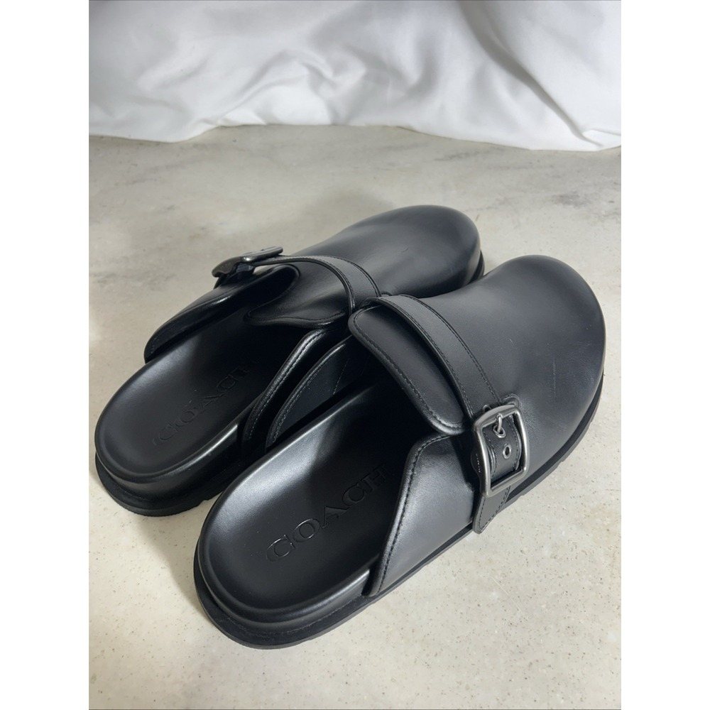 Coach Buckle Clog Charcoal Size 13